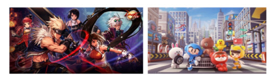 (왼쪽부터)TV 애니메이션으로 제작된 '던전앤파이터' /라인프렌즈와 IP 비즈니스 전개 파트너십을 체결한 '카트라이더'